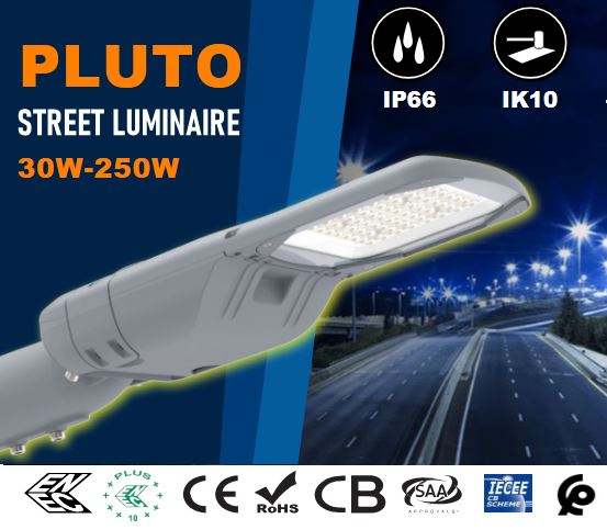 LUMINAIRE LED PLUTO 50W à 150W  4000K IP66 IK10